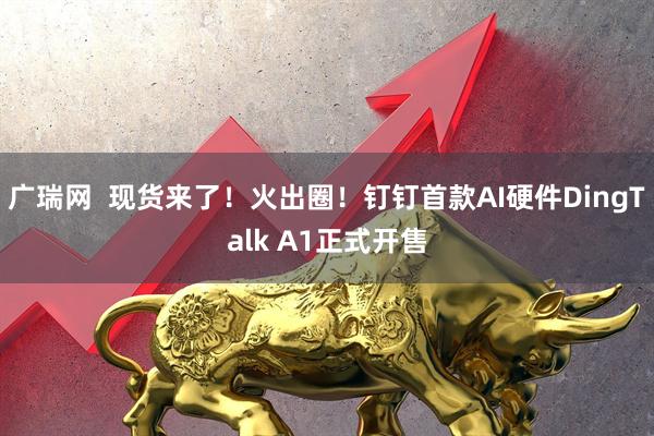 广瑞网  现货来了！火出圈！钉钉首款AI硬件DingTalk A1正式开售