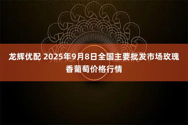 龙辉优配 2025年9月8日全国主要批发市场玫瑰香葡萄价格行情