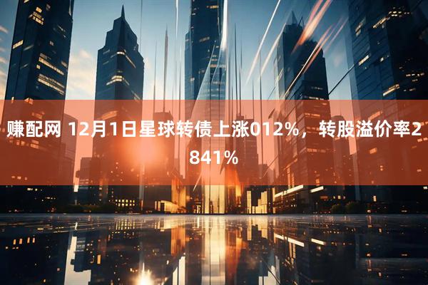 赚配网 12月1日星球转债上涨012%，转股溢价率2841%